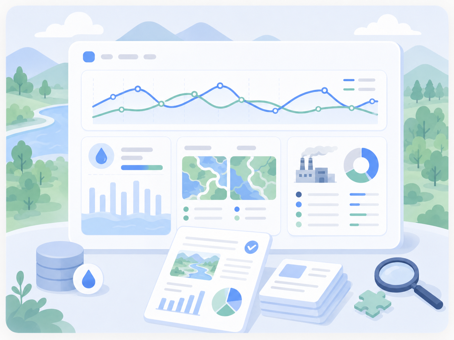 Survey, consulting, and reporting teams