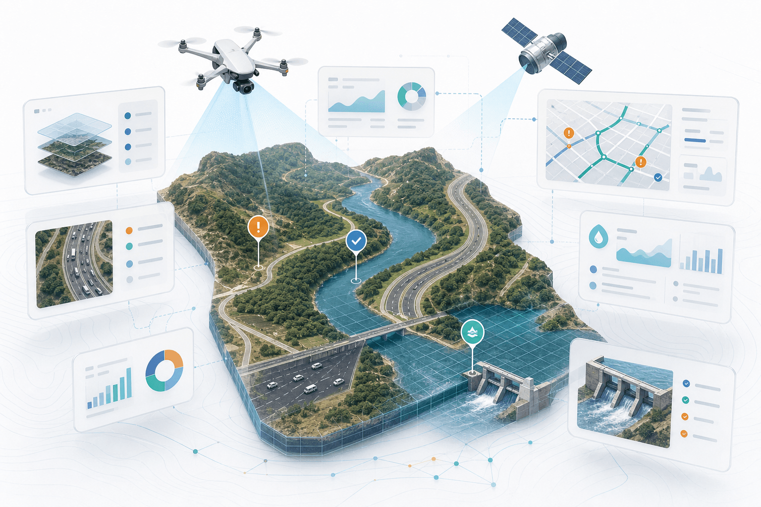 GeoAI workflow illustration
